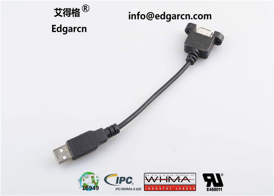 Prosty kabel do transmisji danych Usb typ A żeńskie do męskiego Długość 100 mm