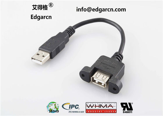 Prosty kabel do transmisji danych Usb typ A żeńskie do męskiego Długość 100 mm