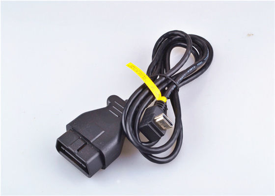 Dostosowany kabel diagnostyczny Obd Ii 16 Pin męski na żeński złącze do zaciskania