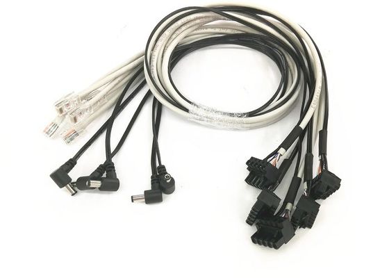 Przemysłowe wiązanie przewodów kątowych Dc Kabel zasilający Cat5e Utp 26awg / 4p Gy Jacket