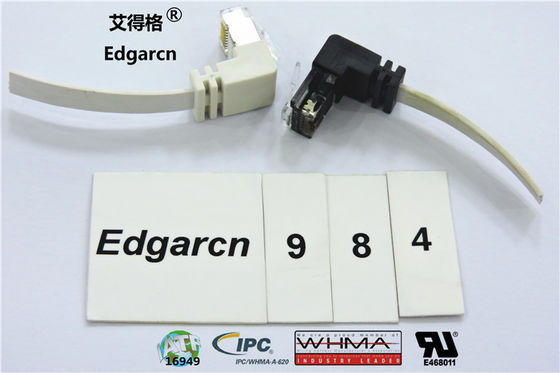 Pvc Material Cat5e Utp Cable Rj45 Plug z niestandardową długością / kolorem