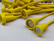 Żółty przewód kablowy Magnetic Safe Cable Pvc Jacket With Overmolded Ends